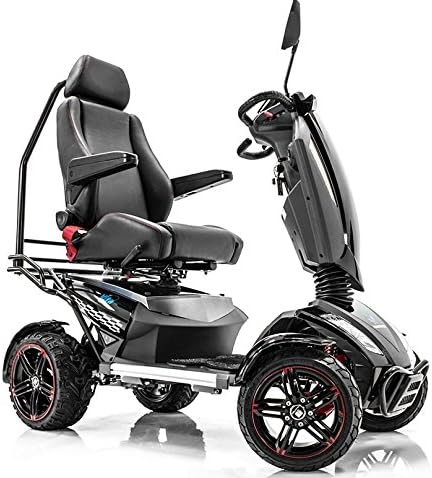 Vita S12X Monster Scooter Independent Full Suspension Electric Power Fast 4-Wheel PMV + Jumbo Challenger Vinyl Cover
