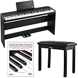 Korg B1SP 88 Weighted Key Digital Piano w/ Stand Three Pedal Board and Knox Bench