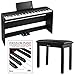 Korg B1SP 88 Weighted Key Digital Piano with Stand Three Pedal Board and Knox Bench