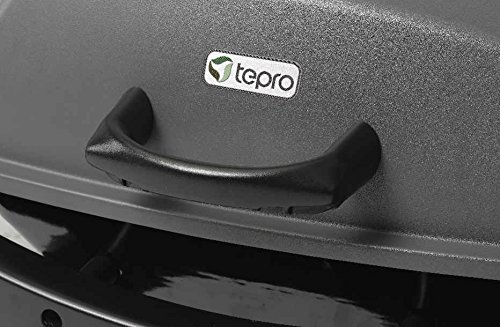tepro Tischgasgrill Abington (klein), 1 Brenner mit max. 3,2 kW Leistung, Piezozündung, Thermometer, Maße ca. 102 x 46,2 x 38 cm, Anthrazit / Schwarz 6