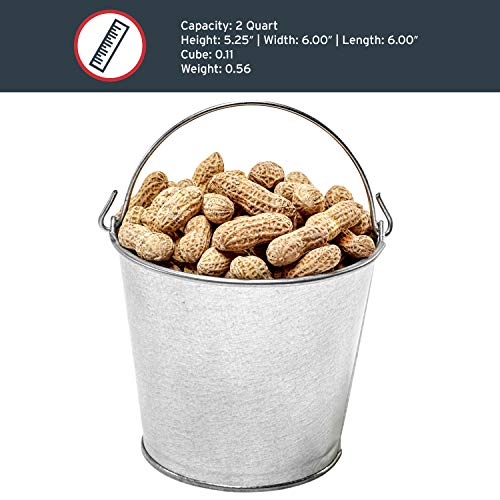 Behrens Galvanized Steel Utility Pail, 2Quart, Silver Pricepulse