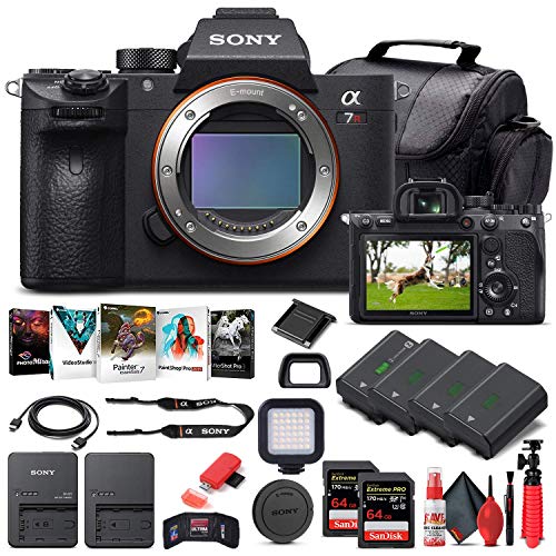 Sony Alpha a7R IV Mirrorless Digital Camera (Body Only) (ILCE7RM4/B) + 2 x 64GB Memory Card + 3