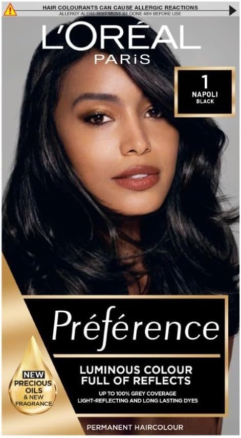 L'Oréal Paris Preference Hair Dye Napoli Shade 1 Luminous Permanent Color
