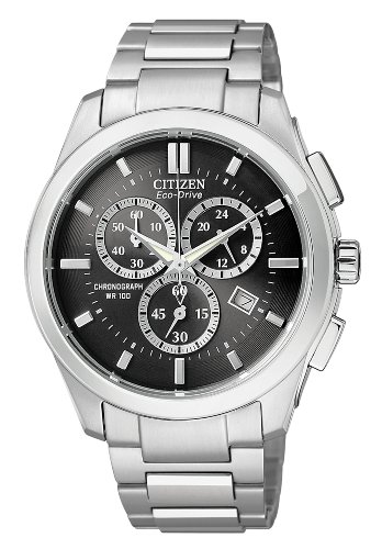 Citizen Men's AT0840-54E Eco-Drive Stainless Steel Sport Watch