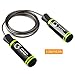 Gritin Jump Rope, Speed Skipping Rope with Soft Memory Foam Handle and Tangle-Free Adjustable Rope & Rapid Ball Bearings for Fitness Workouts Fat Burning Exercises and Boxing