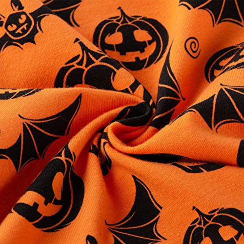Beyonds Halloween Pumpkin Romper Dress Hairband Shoes Stocking Set, Cosplay Costumes for Toddler Kid Baby Boy Girl, Halloween Decor Party Decorations Costume Clothes - Thumbnail 3