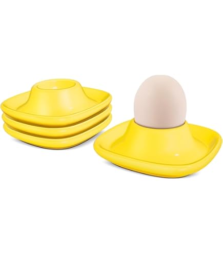 UNICASA Coquetiers En Porcelaine Colorés, Egg Cup Pour Petit-déjeuner, œufs Durs Et Ous, Porte