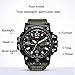 SMAEL Mens Digital Sports Watch Large Face Military Watches Electronic Waterproof Casual LED Stopwatch Alarm Digital Analog Dual Time Outdoor Army Wristwatch