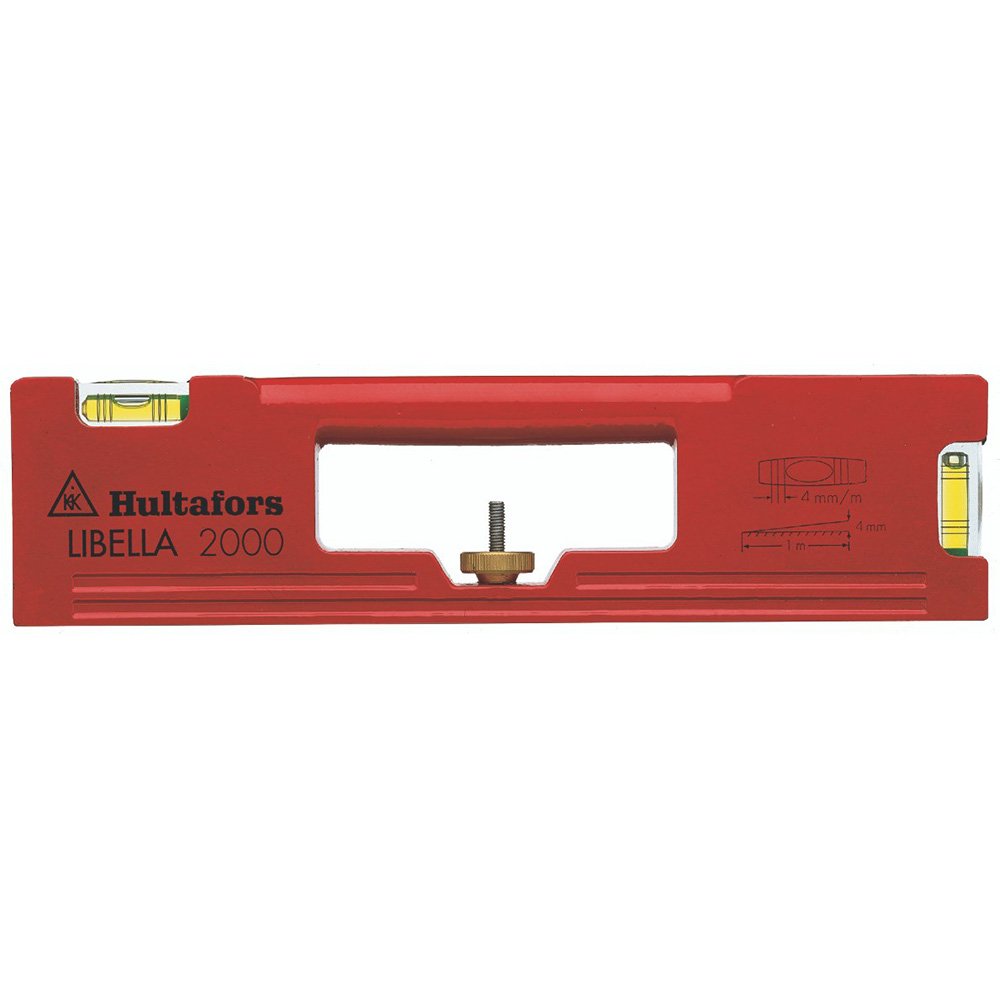 Hultafors 407001 Aluminum "Libella 2000" Spirit Level - Red