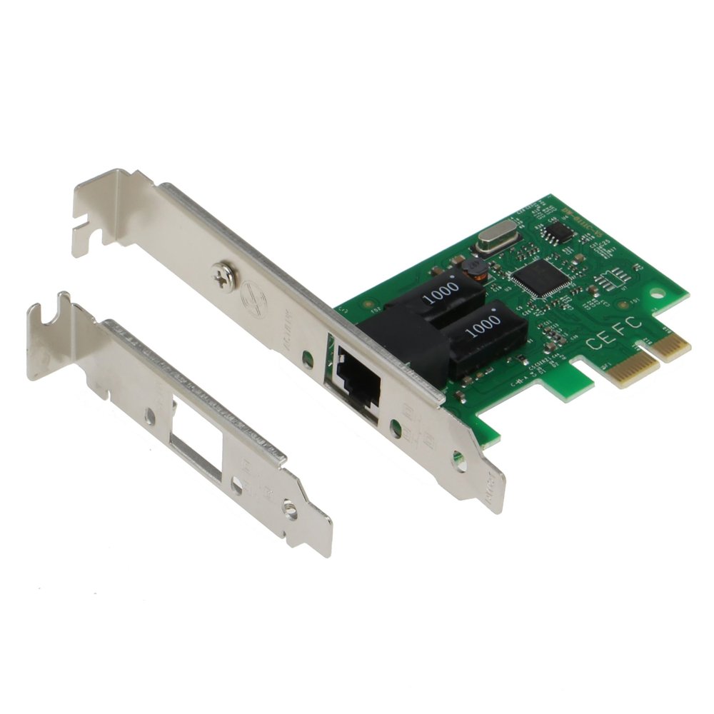 SEDNA - PCIE 10/100/1000Mbps Gigabit Ethernet Adapter (LAN Card) with Low Profile Bracket (Realtek 8111 Chipset)