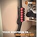 Gun Magnet Mount for Firearms - Car and Truck Accessories for Men - Magnetic Holster for Handgun, Rifles, Pistols, Shotguns, Gun Safe - Rubber Protection - Screws and Tape Included Bonus 2 Stickers