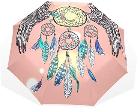 Ethel Ernest Folding Windproof Umbrella Beautiful Watercolor Dream Catcher Waterproof Foldable Umbrella
