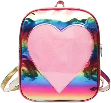 clear heart purse