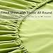 Maevis Bed Sheet Set-1800 Double Brushed Microfiber Bedding - Deep Pocket- Wrinkle, Fade, Stain Resistant - Hypoallergenic - 4 Piece (Green,Queen)