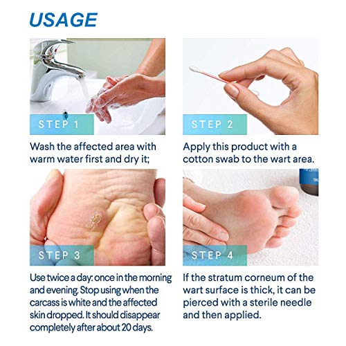 Wart Remover,Foot Wart Remover,Plantar Wart Remover,Wart Liquid,Painlessly Removes Common and Plantar Warts - Thumbnail 2
