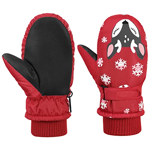 MoKo Toddler Mittens, Kids Ski Mittens, Insulated Waterproof