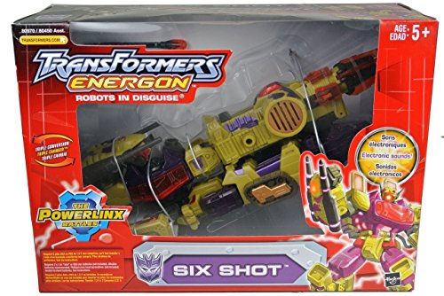 Transformers Energon SIX SHOT Triple Changer Decepticon Action Figure