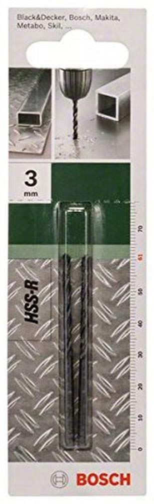 Bosch 2609255004 Metal Drill Bits HSS-R with Diameter 3.0mm