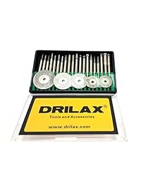 drilax 25 piezas Burs recubiertas de diamante Jueg