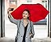 EEZ-Y Reverse Inverted Windproof Umbrella - Upside Down Umbrellas with C-Shaped Handle for Women and Men - Double Layer Inside Out Folding Umbrella