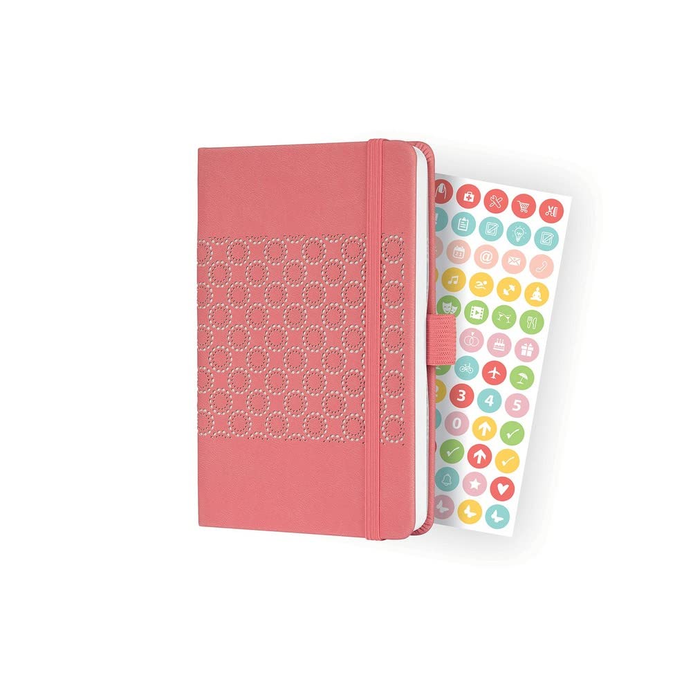 Sigel J2202 Jolie Weekly Planner 2022-9,5 x 15 cm - hardcover - 174 Pages - Rose