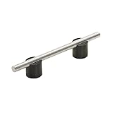 Amerock | Cabinet Pull | Matte Black/Polished