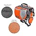 Lifeunion Adjustable Service Dog Supply Backpack Saddle Bag for Camping Hiking Training(Orange,Medium)