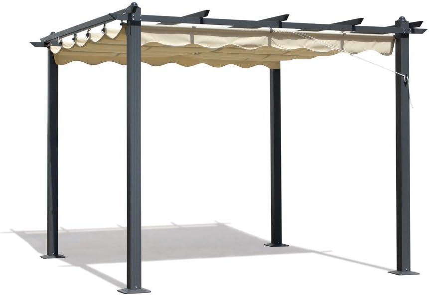 GAZEBO FIRENZE IN FERRO 3X3 MT PER ARREDO GIARDINO Amazon.it Giardino