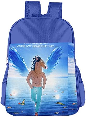 Kids BoJack Horseman School Backpack Cartoon Children School Bags RoyalBlue