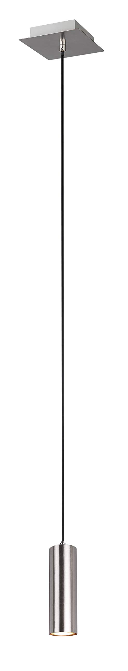 Trio Leuchten Marley 312400107 Pendant Light Metal Matt Nickel with 1-Bulb Pendant Not Includes 1 x GU10