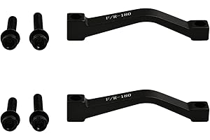 2Pcs Bike Disc Brake Mount Adapter, Post Mount Disc Brake Adapter with Screw, F/R180 Mountain Post Mount Brake Rotor Adapter 