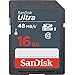 SanDisk 16 GB Class 10 SD HC Ultra Flash Memory Card - 4 Pack Bundle with Everything But Stromboli Microfiber Cleaning Cloth