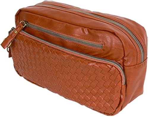 Amazon アネロ Anello 編み込みボディバッグ メンズ キャメル 斜めかけバッグ