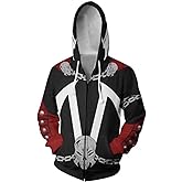 CHLOBLOM Superhero Hoodie Al Simmons Costume 3D Printed Zipper Jacket for Unisex
