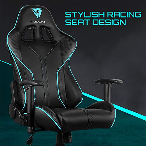 ThunderX3-RC3HEXC-Sedia-Gaming-Professionale-Metallo-NeroBlue-100-x-100-x-100-cm