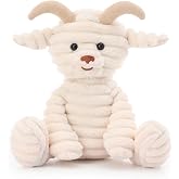 Apricot Lamb Corduroy Goat Stuffed Animals Soft Cute Plush Toys 6''