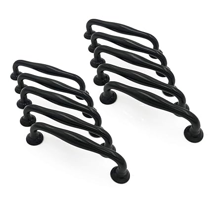 10 Stück Küchengriffe Schwarz Küchenschrank Türgriffe Küche Schrank