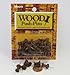 Moore Wood Head Push Pin, Warm Walnut, 20 Per Card (2W-20-WW)