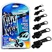 Barcley Fix A Zipper,1set/6 pcs Zip Rescue Instant Repair Kit,Replacement Accessories Fixes All Zipper, for Luggage, Suitcase, Backpack, Bags,Alloy Material (Black)