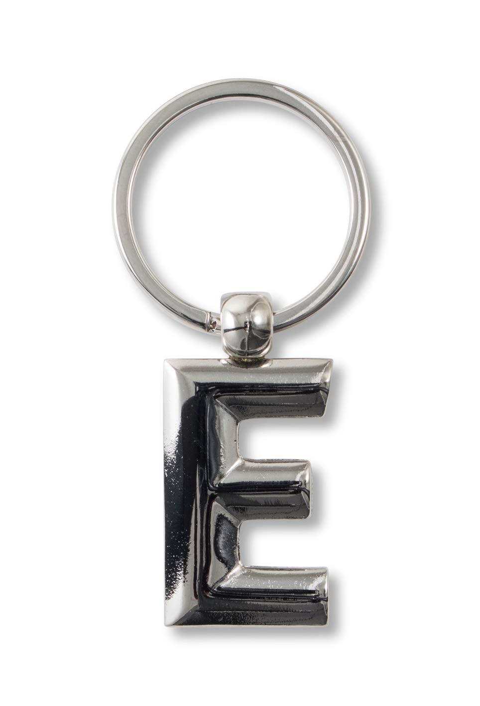 If Metal Letter Keyring Personalised Alphabet Letters - -E Keyring, 7 cm;, Silver