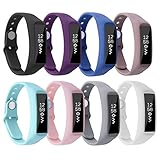 Fitbit Alta HR Bands, Henoda Replacement Silicone Band for Fitbit Alta Strap Large Small,Women Men Kids (8 PCS Black+Pink+Teal+Plum+Blue+White+Brown+Grey)
