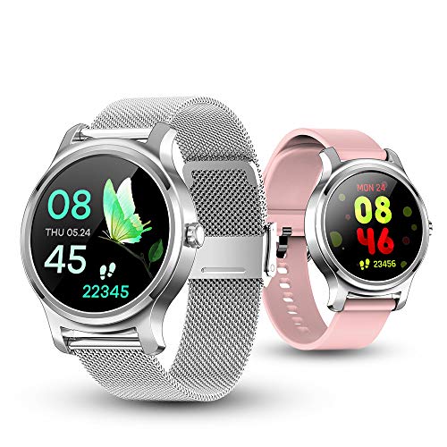 SMA-R2 Smartwatch for Men Activity Tracker Watches with Blood Pressure Monitor Sport Smartwatch Heart Rate Monitoring Watch for Android Phones for iOS Phones(Silver)