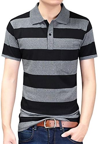 ポロシャツ メンズ ボーダー 半袖 メンズポロシャツ ボタンダウン 大きい ビジネス ゴルフ 正規品 Cmx B081rdd7 1 299円