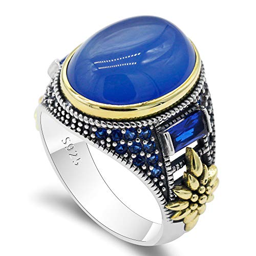 Qida Solid 925 Sterling Silver Ring For Men Onyx Stone Ring Turkish Handmade Agate Silver Luxury Vintage Men S Ring Pricepulse