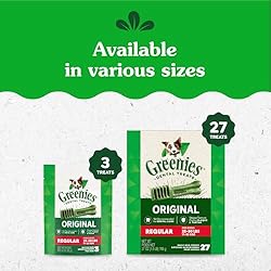 Greenies Original Regular Dental Dog Treats, 27