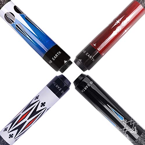 AB Earth Set of 4 Screwon Glueon Tip Pool Cues 58 Inches Billiard
