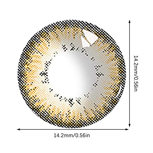 HXS Contacts_Colored for Eyes Women\'s Makeup Accessories Special Gifts for Girls Women,Decorations for Party Cosplay and Daily Use (2pcs,Green)