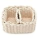 EZOWare Set of 3 Decorative Soft Woven Cotton Rope Nursery Room Baskets Bins Storage Organizer, Perfect for Storing kids Baby Closets, Toys Small Items - White