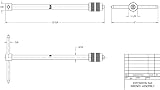 Starrett 93F T-Handle Tap Wrench 1/4-1/2" Tap, 3/16-5/16" Shank, 13" Length view 6