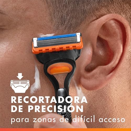Fusion5 Cuchillas de Afeitar Hombre, Pack de 12 + Colgante